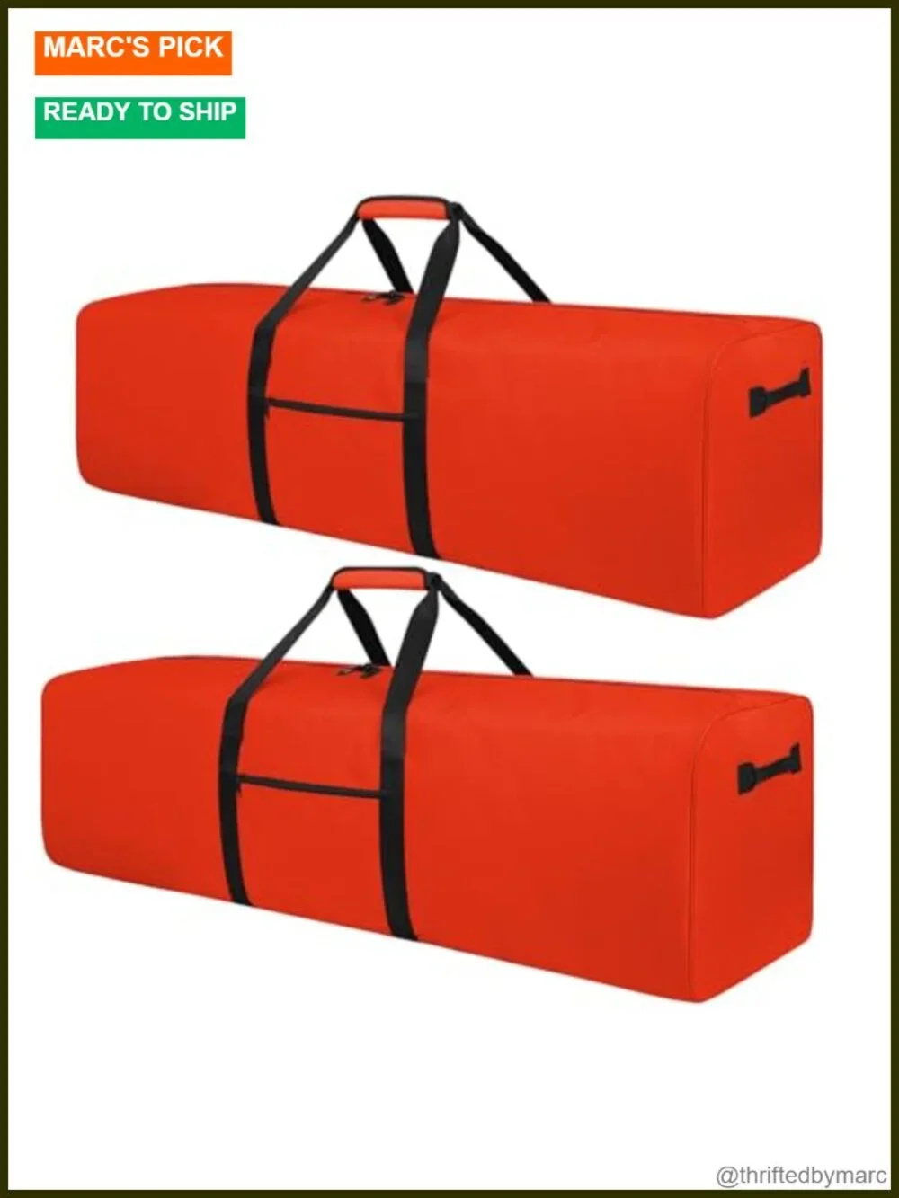 Foldable 52in Duffel Bag 2 Pack, 600D Ripstop Polyester Travel Camping Gear
